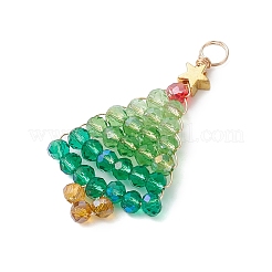Christmas Theme Glass Pendants&nbsp;PALLOY-JF02890