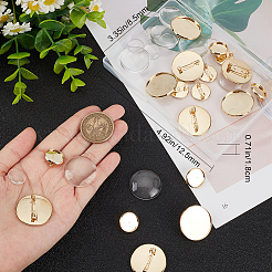DIY Blank Dome Brooch Making Kit&nbsp;DIY-BBC0001-37