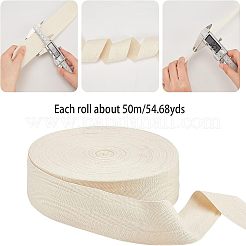 Cotton Cotton Twill Tape Ribbons&nbsp;OCOR-WH0057-30I-03