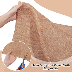 Linen Dustproof Cover Cloth&nbsp;AJEW-WH0314-544B