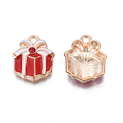 Christmas Alloy Enamel Pendants&nbsp;X-ENAM-Q442-57