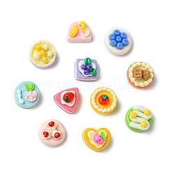 100Pcs 2 Styles Opaque Resin Cabochons&nbsp;CRES-CJ0001-86