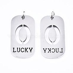 Non-Tarnish 201 Stainless Steel Pendants&nbsp;STAS-T044-220P-0