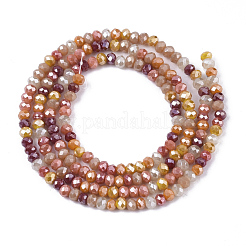 Electroplate Glass Beads Strands&nbsp;X-EGLA-S192-001A-A03