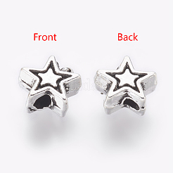 Tibetan Style Alloy Beads&nbsp;X-TIBEB-01-AS-RS