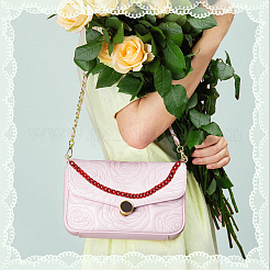 2Pcs 2 Colors Resin Imitation Gemstone Curb Chain Bag Straps&nbsp;FIND-WR0008-61