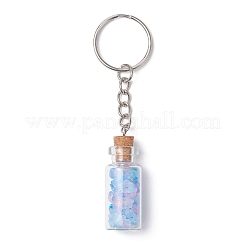 Glass Wish Bottle Keychains&nbsp;HJEW-JKC01227