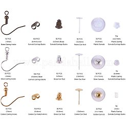 Brass Earring Hooks and Plastic Ear Nuts&nbsp;FIND-PH0015-08