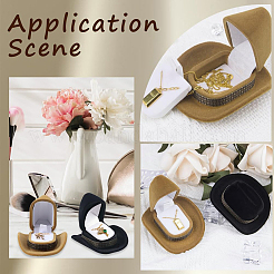 4Pcs 2 Colors Hat Velvet Jewelry Boxes&nbsp;CON-SC0001-19B