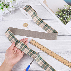 Polyester Tartan Ribbon&nbsp;OCOR-WH0105-098B
