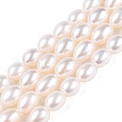 Natural Cultured Freshwater Pearl Beads Strands&nbsp;PEAR-N012-07U-1