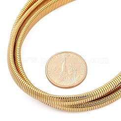 304 Stainless Steel 3-Strand Snake Chain Necklaces for Women&nbsp;NJEW-B122-02G