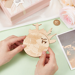 Unfinished Wood Money Gift Holder&nbsp;AJEW-WH0270-304B