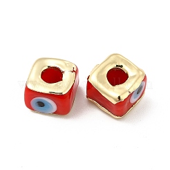 Brass Enamel Beads&nbsp;KK-F842-01D