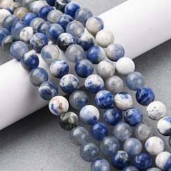 Natural Sodalite Round Bead Strands&nbsp;G-E334-6mm-08