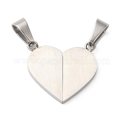 Non-Tarnish 304 Stainless Steel Split Pendants&nbsp;STAS-E195-03P