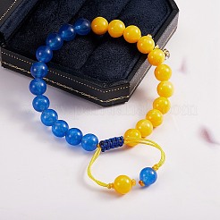 Stone Braided Bead Bracelet&nbsp;BJEW-SW00019