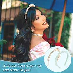 30Pcs 3 Styles Hair Accessories Iron Hair Band Findings&nbsp;OHAR-TA0001-08A