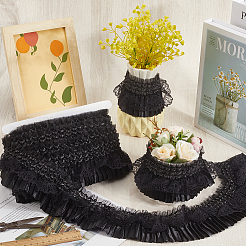 10Yards Satin Elastic Pleated Lace Trim&nbsp;OCOR-CY0001-28C