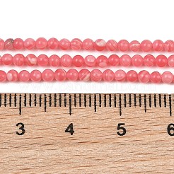 Dyed Synthetic Rhodochrosite Beads Strands&nbsp;GG-CBA0389-A03-2mm