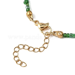 Brass Pave Clear Cubic Zirconia Fairy Pendant Round Shell Pearl & Flower Natural Freshwater Shell & Glass Seed Beaded Necklaces for Women&nbsp;NJEW-JN05643