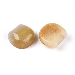Natural Topaz Jade Cat Head Shape Beads&nbsp;G-T144-05H