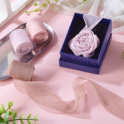 3 Rolls 3 Colors Wrinkle Polyester Ribbon&nbsp;OCOR-TA0002-98B