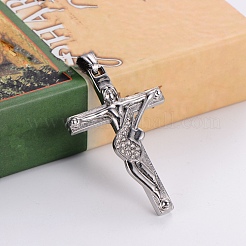 304 Stianless Steel Pendants with Rhinestone&nbsp;FIND-PW0024-26