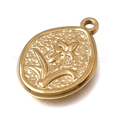304 Stainless Steel Pendants&nbsp;STAS-K322-26B-G