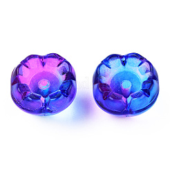 Transparent Spray Painted Glass Beads&nbsp;GLAA-N035-032-G01