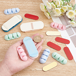 12Pcs 6 Style Plastic Adhesive Hooks&nbsp;AJEW-CA0002-07
