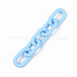 Opaque Spray Painted Acrylic Linking Rings&nbsp;OACR-T024-02-I03