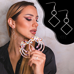 Geometry Charm Drop Earring DIY Making Kit&nbsp;DIY-UN0003-01