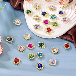 24Pcs 12 Colors Alloy Rhinestone Pendant&nbsp;FIND-TA0006-68