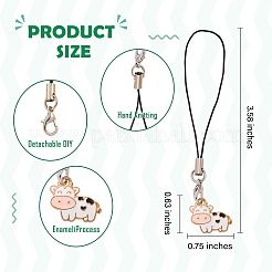 Alloy Enamel Mobile Strap&nbsp;HJEW-SW00024-02