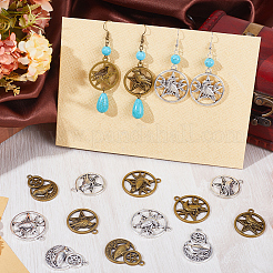 24PCS 6Style Tibetan Style Alloy Pendants&nbsp;TIBE-SC0009-22