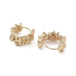 Brass Hoop Earrings for Women&nbsp;EJEW-M071-02G-03