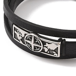 Microfiber Leather Multi-strand Bracelets&nbsp;BJEW-B096-31A