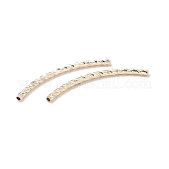 Rack Plating Brass Curved Tube Beads&nbsp;KK-WH0061-02G-G