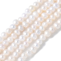 Natural Cultured Freshwater Pearl Beads Strands&nbsp;PEAR-I007-07D-01A