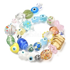 Handmade Mixed Styles Lampwork & Glass Beads&nbsp;LAMP-G170-03