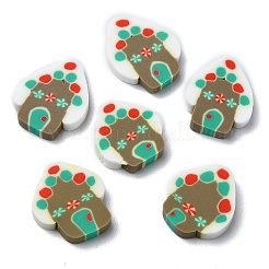 Christmas Theme Handmade Polymer Clay Cabochons&nbsp;CLAY-M005-20