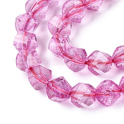 Crackle Transparent Glass Beads Strands&nbsp;GLAA-N068-02A-07