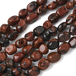 Natural Mahogany Obsidian Beads Strands&nbsp;G-C286-A05