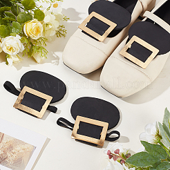 2 Pairs PU Leather Shoe Covers with Polyester Elastic Strap&nbsp;AJEW-CY0002-59
