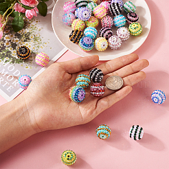 38Pcs 19 Colors Resin Rhinestone Beads Sets&nbsp;RESI-TA0001-81