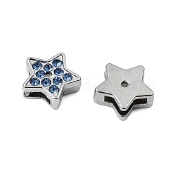Alloy with Rhinestone Slide Charms&nbsp;RB-NH0002-05P