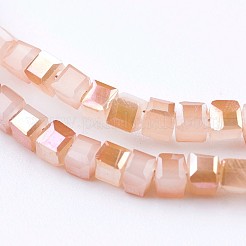 Electroplate Glass Beads Strands&nbsp;X-EGLA-F121-HR-B04