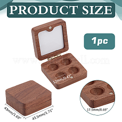 Wood Watercolor Paints Tins Box&nbsp;AJEW-WH0542-84A