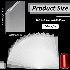 100Pcs Plastic Laminating Pouch Film Photo Protecting Sheets&nbsp;AJEW-WH0606-55C